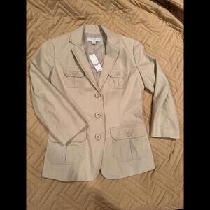 Liz Claiborne Collection Cream Blazer Size 4 Women Nwt